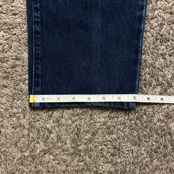 Vintage Anchor Blue Baggy Jeans Relaxed Fit y2k Pants Dark Blue 33x28 - Picture 6 of 9